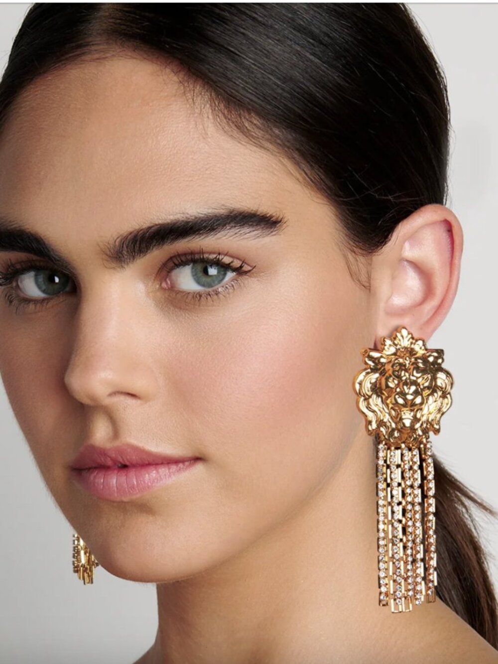 CLIP ON Nicole Romano Lion Earrings